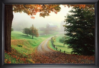 Sleepy Hollow Farm - 24x36 - Simple Black Frame