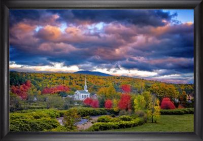 Stowe Autumn - 24x36 - Simple Black Frame