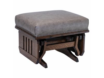 Mission Gliding Ottoman with Slat Sides