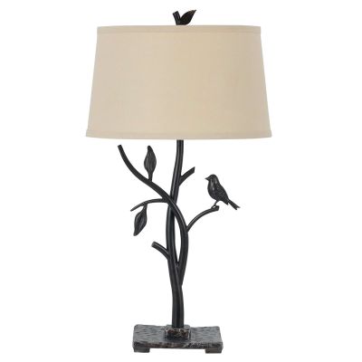 Medora Forged Iron Bird Table Lamp