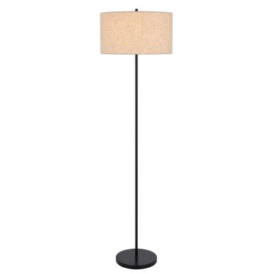 Cromwell 3-Way Black Floor Lamp