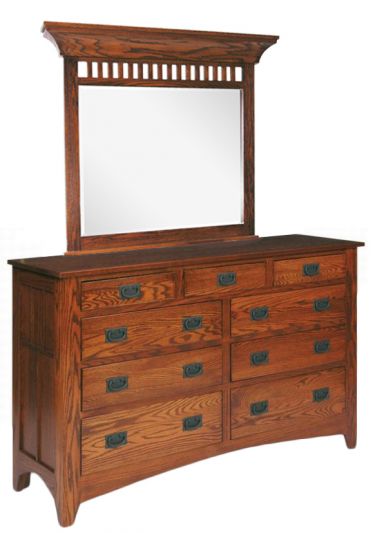Mission Double Dresser w/Mirror