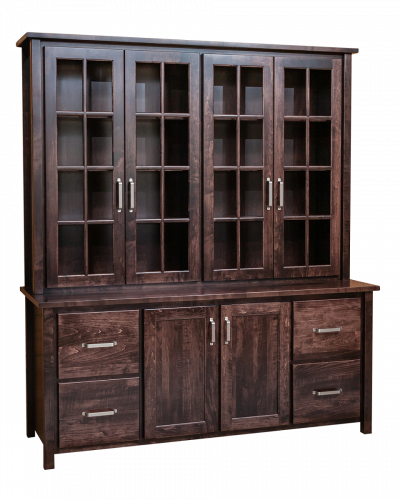 Eshton Glass Door Storage Credenza