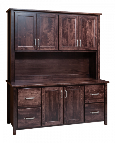 Eshton Storage Credenza w/Upper Wood Doors