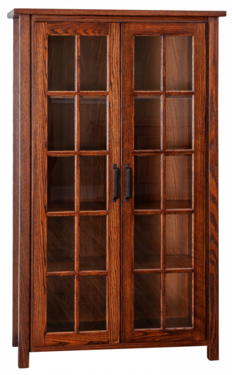 Eshton 5' Glass Door Bookcase