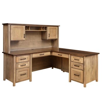 Shelton Hutch Top Corner Desk