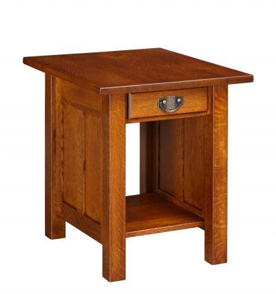 Paneled Mission End Table