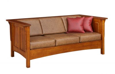 Paneled Mission Club Sofa