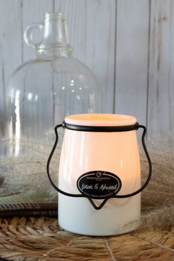 Linen & Ashwood Jar Candle