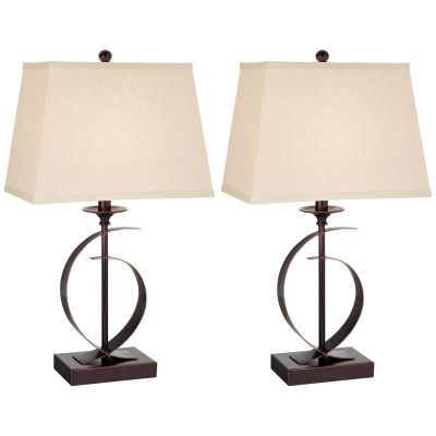 Novo Contemporary Sculpture Lamp Set - 2 Pack