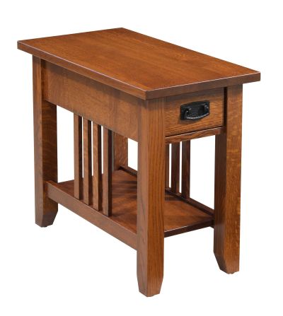 Prairie Mission Chairside Table w/Drawer