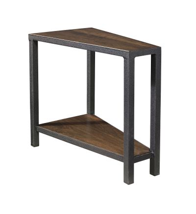 Hampton Industrial Wedge End Table