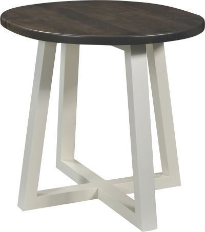 Tribeca Contemporary Oval End Table