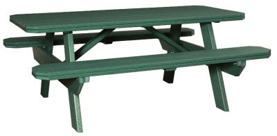 3' x 6' Garden Poly Picnic Table