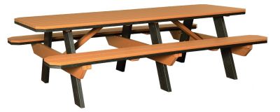 3' x 8' Garden Poly Picnic Table