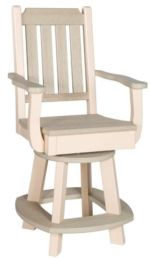 Keystone Poly Counter Swivel Arm Chair