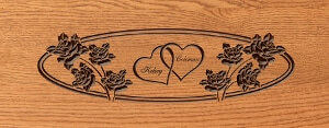Personalized with Hearthsd & Roses